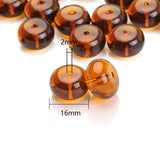 10pcs Agates Beads 16mm Crystal Glass Loose Beads DIY Women Bracelets Jewelry