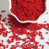 High Flash Opaque Round Spacer Glass Beads for DIY Sewing