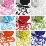High Flash Opaque Round Spacer Glass Beads for DIY Sewing