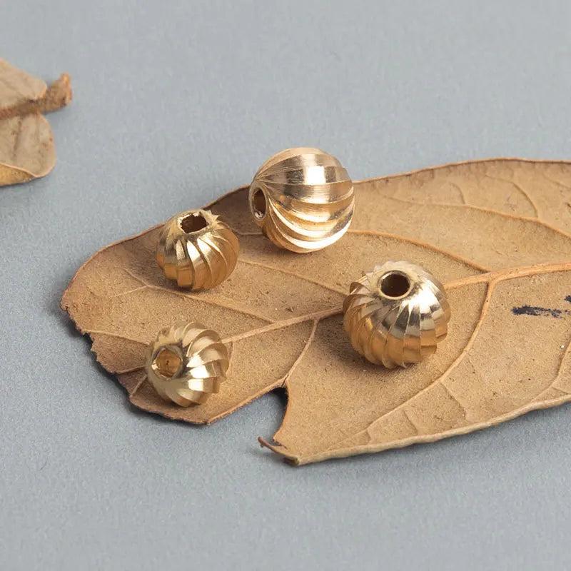 50pcs Brass Metal Spacer Beads for DIY Jewelry Making