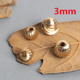 50pcs Brass Metal Spacer Beads for DIY Jewelry Making