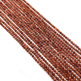 Sandstone Spinel Beads Round Faceted Crystal Beads for DIY Necklaces 2/3/4mm