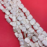 Natural Freshwater Pearl Rectangular Baroque Loose Beads