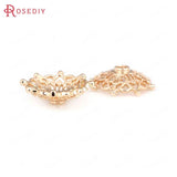 6PCS 14MM Champagne Bead Caps Tassel Caps DIY Jewelry Accessories