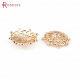 6PCS 14MM Champagne Bead Caps Tassel Caps DIY Jewelry Accessories