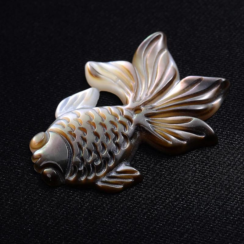 1Pcs Shell Fish Charms Pendants Natural Mother Of Pearl Beads