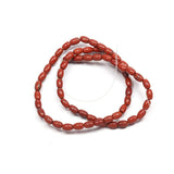 Rice-Shaped Semi-Precious Stone Beads for Jewelry Making 4x6mm