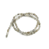 Rice-Shaped Semi-Precious Stone Beads for Jewelry Making 4x6mm