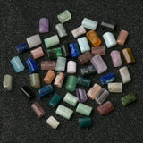 Faceted Natural Stone Cylinder Beads for Jewelry Making
