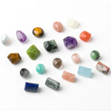 Faceted Natural Stone Cylinder Beads for Jewelry Making