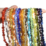 8x8mm Cat Eye Love Heart Moonstone Beads 15''