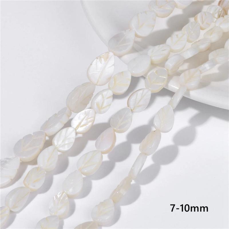 Natural Leaves Shape Shell Beads Freshwater Shell Bead for Jewelry Making