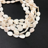 Natural Leaves Shape Shell Beads Freshwater Shell Bead for Jewelry Making