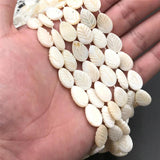 Natural Leaves Shape Shell Beads Freshwater Shell Bead for Jewelry Making