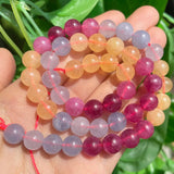 Mixed Aquamarine Citrine Strawberry Quartz Stone Beads 15''