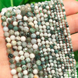 Natural Tree Agate Faceted Stone Beads 15''
