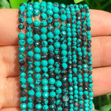 Faceted Turquoise Small Waist Stone Beads for Jewelry Making