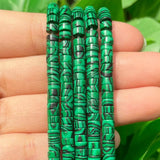 4x2mm Green Malachite Round Spacer Beads for Jewelry Making
