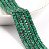 4x2mm Green Malachite Round Spacer Beads for Jewelry Making