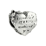 10Pcs Silver Heart Charms for Bracelets Necklaces DIY Jewelry Making