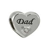 10Pcs Silver Heart Charms for Bracelets Necklaces DIY Jewelry Making