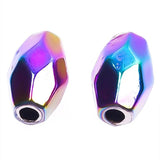 20pcs 4mm Rainbow Alloy Metal Small Hole Loose Beads for DIY Jewelry