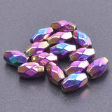 20pcs 4mm Rainbow Alloy Metal Small Hole Loose Beads for DIY Jewelry