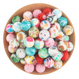10Pcs 15MM Leopard Silicone Beads Baby Food Nursing DIY Pacifier Accessory