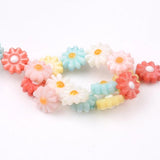 8mm Daisy Flower Shell Beads for DIY Bracelet Making