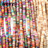6mm Natural Shell Spacer Beads for Jewelry Making Bracelets Necklace