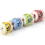 13mm Lucky Cat Ceramic Beads Charm Necklaces Women Pendants