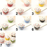 Chinese Lucky Cat Ceramic Beads 16x17mm Home Decor