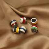 5Pcs Enamel Flag Beads Charms DIY Bracelets Pendants Making Supplies