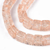 6mm Crackle Square Glass Beads Colorful Crystal for Jewelry Making