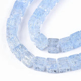 6mm Crackle Square Glass Beads Colorful Crystal for Jewelry Making