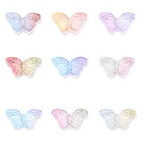 50pcs Butterfly Shape Gradient Glass Beads For Jewelry Making DIY Accessories