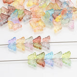 50pcs Butterfly Shape Gradient Glass Beads For Jewelry Making DIY Accessories