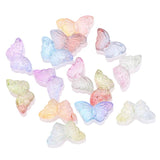 50pcs Butterfly Shape Gradient Glass Beads For Jewelry Making DIY Accessories