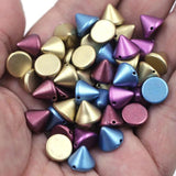 100Pcs Rivets Spike Studs Garment Spacer Beads Cone Mixed For Crafts DIY Clothes