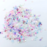 850pcs 2mm Czech Cat's eye Tube Beads DIY Bracelet Necklace Seed Beads