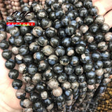 Glaucophane Round Stone Beads 6 8 10mm 15 Inches