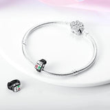 Cartoon SmartWatch Mom Family Love Silver Beads Charm for Bracelet Necklace DIY