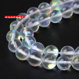 Austria Crystal Glitter Moon Stone Beads DIY Charm Bracelet