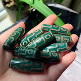 40mm Nine Eyes Natural Tibetan Dzi Agates Beads Buddha Jewelry
