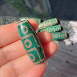 40mm Nine Eyes Natural Tibetan Dzi Agates Beads Buddha Jewelry