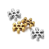 100pcs Tibetan Snowflake Spacer Beads 7mm DIY Jewelry Making Findings