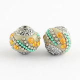 10Pcs Crystal Rhinestone Bead Spacers for DIY Jewelry Making