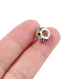 20pcs 4.5mm Clay Round Rhinestone Ball Beads Big Hole Beads for Jewelry Making