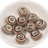 20pcs/Lot Resin Rainbow Big Hole Beads for Jewelry Making DIY