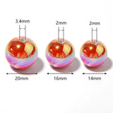 10pcs Wood Grain Acrylic Beads for Jewelry Making DIY Bracelet Necklace